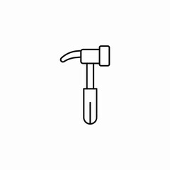 hammer tool construction icon sign vector
