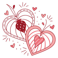 heart with flowers