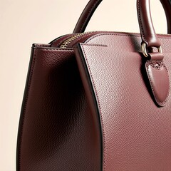 Elegant luxury leather handbag for fashionable ecommerce product high quality lifestyle presentation online boutique store product showcase image
