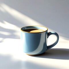 High quality ceramic coffee mug ecommerce product image hyper detailed rendering vivid tones appealing homeware listing visual presentation