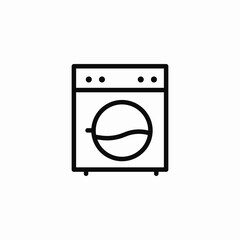 washing machine appliance icon sign vector