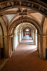 Main cloister of the Monastery of the Order of Christ, Convento de Cristo in Tomar, Portugal.