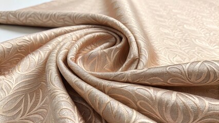 Fabric texture in rose gold and cream