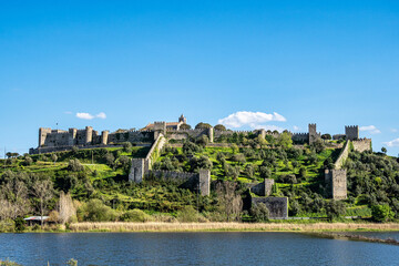 Fototapeta premium The village of Montemor-o-Velho in Portugal is crowned by its imposing castle