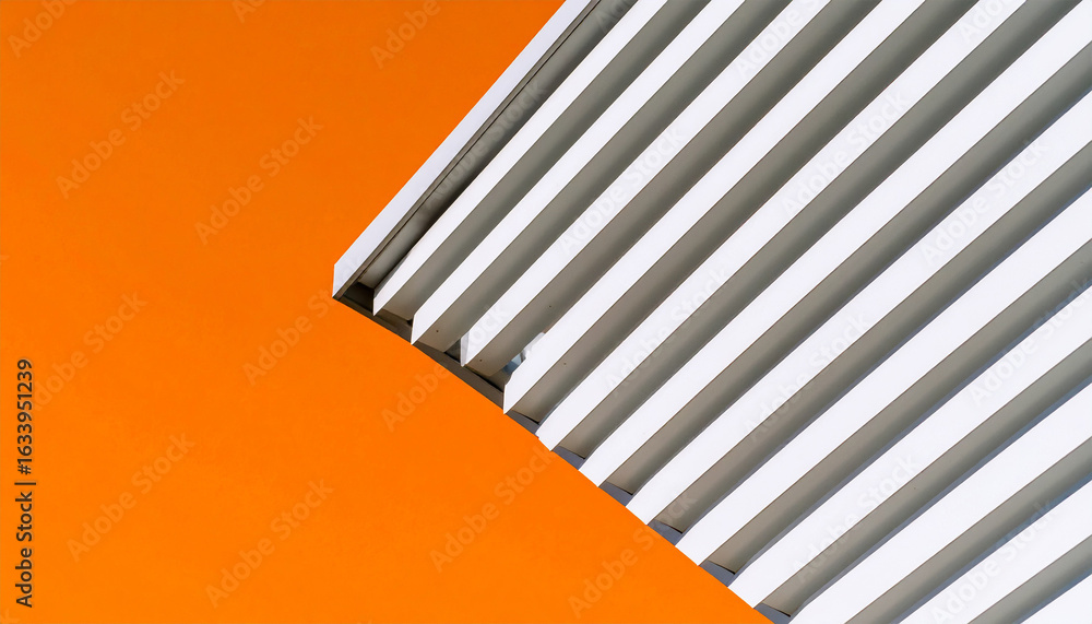 Poster modern architectural lines: an artful interplay of form and color, featuring the strong lines of a b