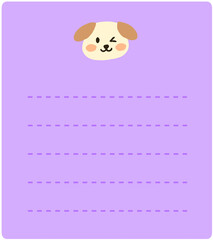 귀여운 캐릭터 메모지 편지지