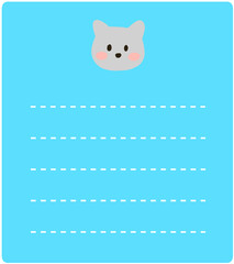 귀여운 캐릭터 메모지 편지지