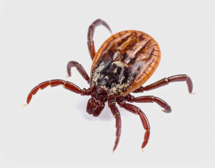 Macro Image of a Tick on Surface