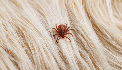 Close-up View of a Dangerous Tick