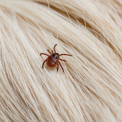 Close-up View of a Dangerous Tick