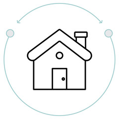 Home Icon, Heart of Living, Where Life Begins