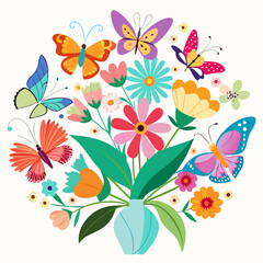 seamless pattern with flowers