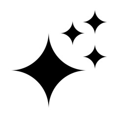 sparkle star icon. simple star burst symbol.