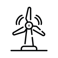 Get this amazing line style icon of windmill tower