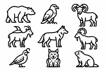 set of animals