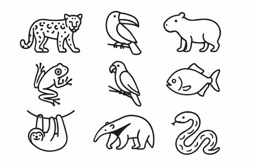 set of animals
