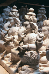 Obraz premium indian god ganesh ganpati idols india 