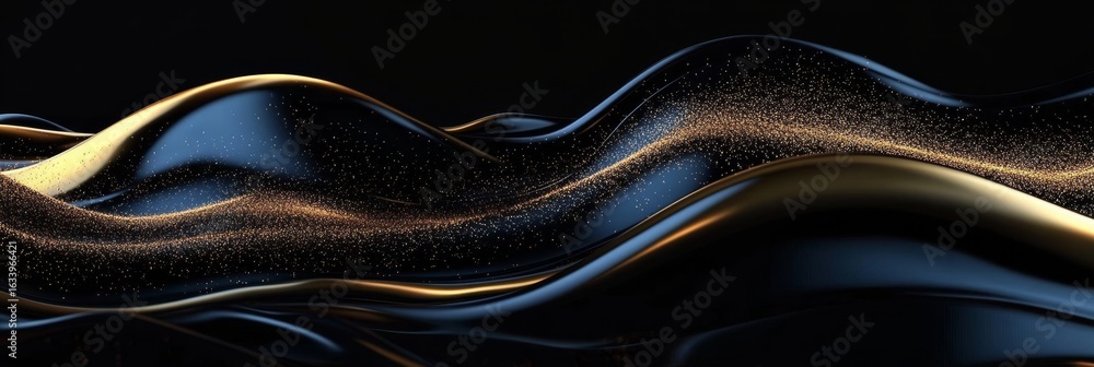 Poster stylish dark abstract background with textured waves and modern matte finish for creative projects