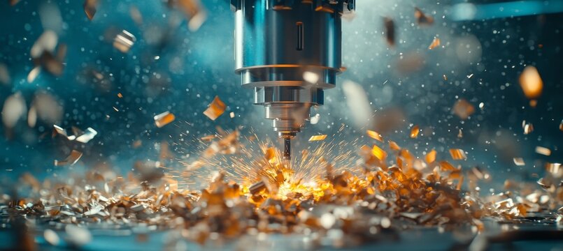 Precision Machining Facility with Advanced Automation and High-Speed Metal Cutting Operations