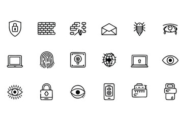 Privacy and Encryption Icons &ndash; Security Theme