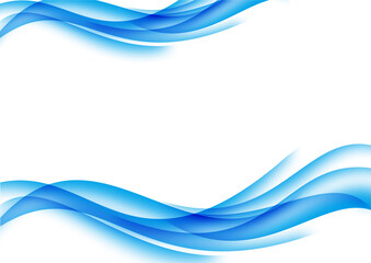 MODERN CURVE WAVE ABSTRACT BACKGROUND CYAN BLUE