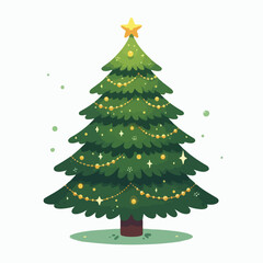 premium vector illustration of christmas tree