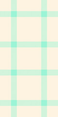 Patterned check vector pattern, inspiration background textile texture. Paisley plaid tartan fabric seamless in cornsilk and mint colors.