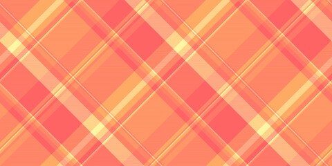 Warm, modern plaid pattern in peach, coral, and gold. Perfect for backgrounds, textiles, design elements. Invites comfort, sophistication, and visual interest.
