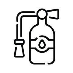 Extinguisher icon designed in line style, ready for premium use