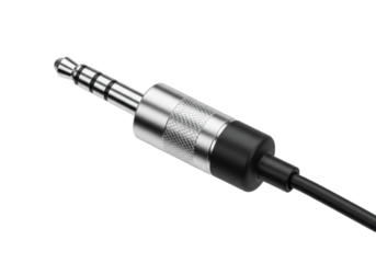 Isolated Audio Jack Connector with Black Cable