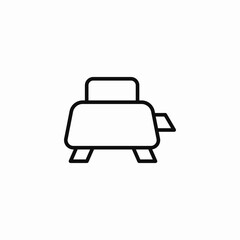 classic toaster oven icon sign vector