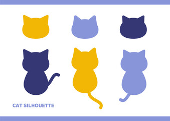 Cat silhouette material
