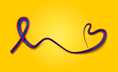 3d Flag Of Belize 3d Wavy Shiny Belize Ribbon Flag Isolated On yellow Background 3d Illustration