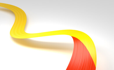 3d Flag Of Bhutan 3d Wavy Shiny Bhutan Ribbon Flag Isolated On White Background 3d Illustration