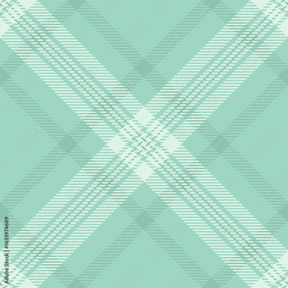 Poster elegant pastel green and white plaid pattern. subtle texture and intersecting lines create a sophist