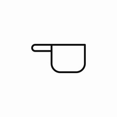 pot with handle icon sign vector