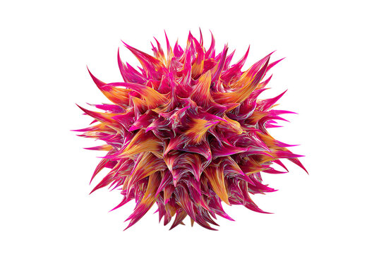 Abstract virus close up. 3D rendering.