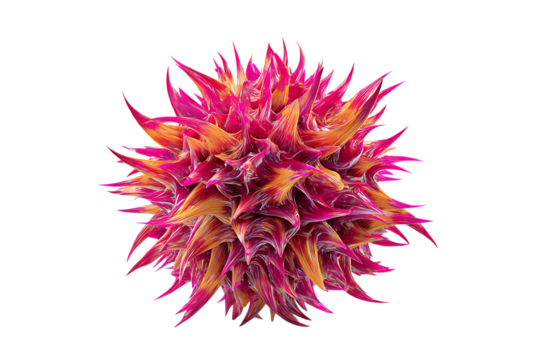 Abstract virus close up. 3D rendering.