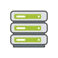 Fototapeta premium Server Database Icon Minimal Design