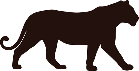 Lioness Panther Silhouettes