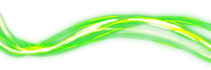 Neon Green Energy Wave Effect