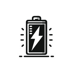 Obraz premium Battery icon for energy