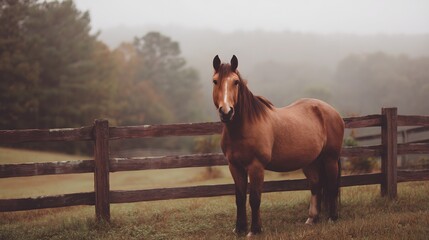 horse in the field
