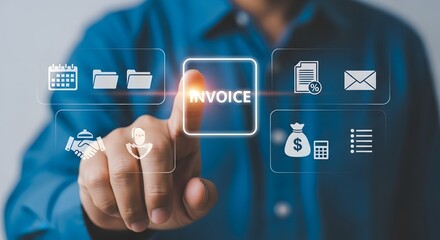 Digital invoice management and financial technology interface
