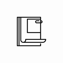 open file document icon sign vector