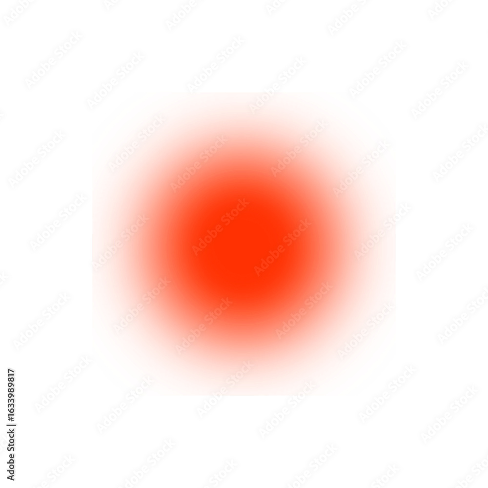 Poster abstract soft red radial gradient on grey background, minimalist blurred circle design element