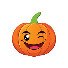 halloween pumpkin isolated on white