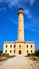 Tall Lighthouse against a vibrant sky