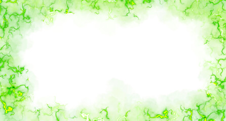 Abstract Sci-Fi green Fire Energy Core