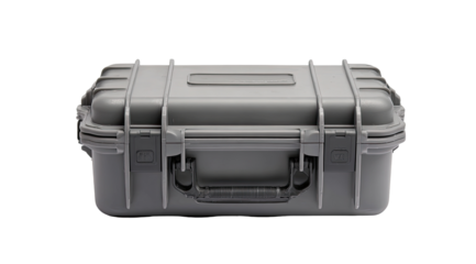 Gray hard-shell protective case